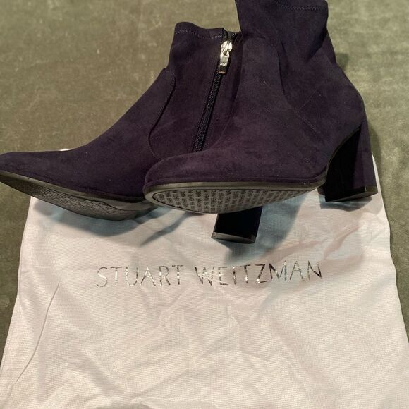 STUART WEITZMAN Suede Nay Ankle Boots - Picture 8 of 10